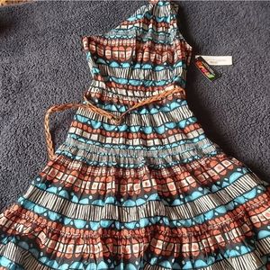 NWT Maggy London One-Shoulder Dress